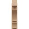 Ekena Millwork 8-in W x 22-in D x 34-in H Balboa Block Rough Cedar Woodgrain TimberThane Outlooker, Primed Tan OUTUR080X22X34BOA44RCPR - alternate 4
